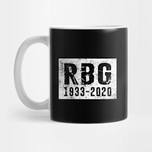 Ruth Bader Ginsburg R.I.P Supreme Court Political Distressed T-Shirt Mug